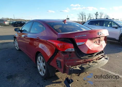 2012 Hyundai Elantra Limited (Ulsan Plant) z USA, uszkodzony, nr VIN KMHDH4AE6CU264151